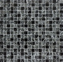 Мозаика стеклянная с камнем Q-Stones QSG-028-15/8 30,5х30,5