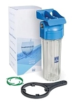 AquaFilter Фильтр 10SL,с возд. кл., лат. резьба 3/4&quot;-ИТАЛЬЯНСКИЙ.Корпус, кронш, ключ и картр FHPR34-B1-AQ. (12)