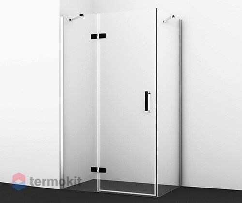 Душевой уголок WasserKRAFT AllerBLACK MATT 2000x1200x1000 хром/черный левый 10H10LBLACK MATT