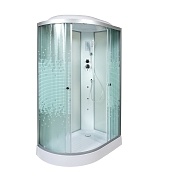 Душевая кабина Deto L 120x80 Хром (рифленое стекло) L 902 R с гм. и эл.