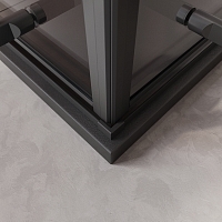 Душевой уголок Cezares Liner 1950x900x900 черный матовый LINER-A-2-90-C-NERO