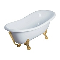 Ванна из искуственного камня Veragio MARKIZA 1850х820 золото 30256