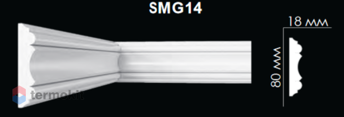 Молдинг Artpole гладкий SMG14