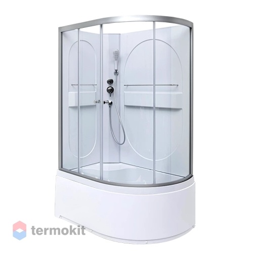Душевая кабина Deto L 120x80 левая сатин L620LN