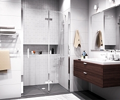 Душевая дверь в нишу WasserKRAFT Aller правая 120х200 10H05R