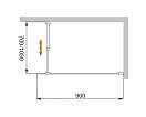 Душевая перегородка Cezares Liberta-L-1-90-C-Cr