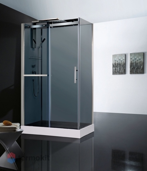 Душевая кабина Orans 120x80 (тонированное стекло) хром SR-8629ED