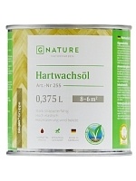 GNature 255, Hartwachsöl Износоустойчивое масло с воском, для пола, колеруемое, матовое 0,375 л