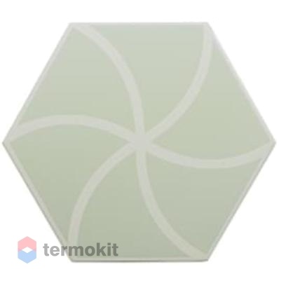 Керамогранит DNA Tiles Fancy Waves Mint 20x23