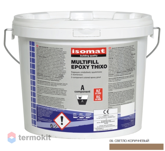 Затирка Isomat Multifill-Epoxy Thixo 09 Светло-коричневый 3кг