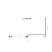 Душевой уголок Vincea Slim-n 1950x1300x800 вороненная сталь VSR-4SN8013CLGM