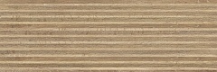 Керамическая плитка Mei Japandi 16488 коричневый рельеф настенная 25x75