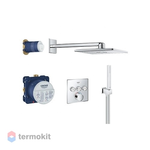 Душевой комплект скрытого монтажа Grohe SmartControl термостатический хром 34712000