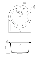 Мойка для кухни Omoikiri Yasugata 48R-BL 4993130