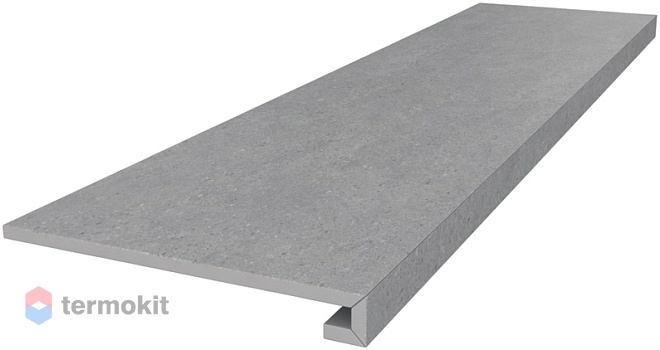 Ступень Kerama Marazzi Фондамента серый светлый DL500800R/GCF клееная 33х119,5
