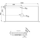 Столешница BelBagno 100 Marmo Nero Opaco KEP-100-MNO