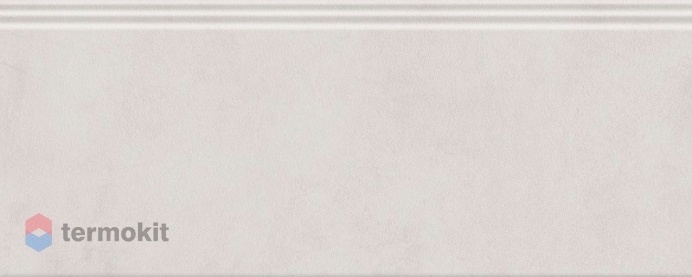 Керамическая плитка Kerama Marazzi Чементо FMF015R плинтус серый светлый матовый обрезной 30x12