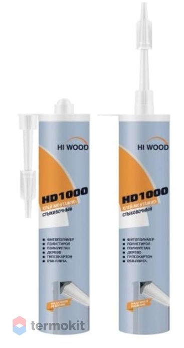 Клей монтажно-стыковочный HiWood HD1000 (280ml)