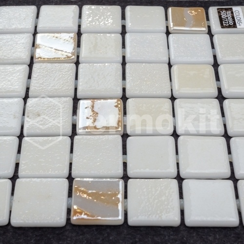 Мозаика Стеклянная Vidrepur Colors+ Topacio 500/722 (на ПУ сцепке) 31,7x31,7