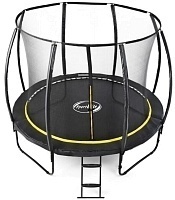 Батут SportElite 14FT 4,27м с защитной сеткой (внутрь) с лестницей, черный, CFR-14FT-4
