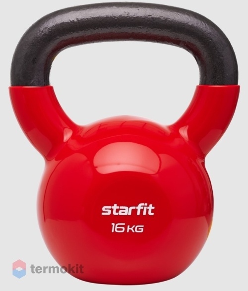 Гиря виниловая Starfit DB-401 красная 16 кг