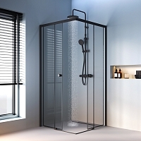 Душевой уголок AM.PM X-Joy 1900x900x900 черный матовый W94G-403-9090-BТ