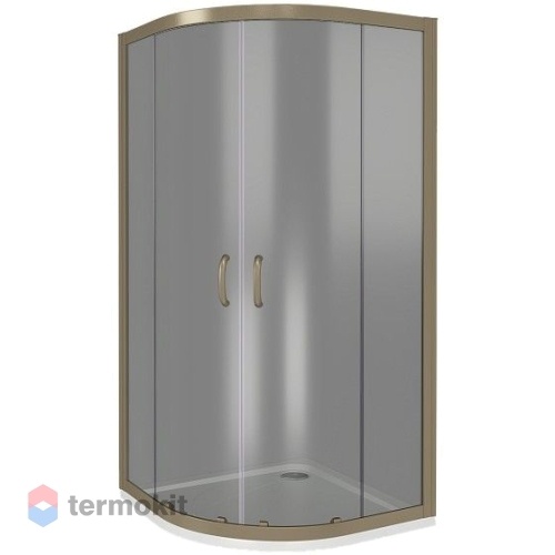 Душевой уголок Good Door Jazze 1850х800х800 (тонированное стекло) бронза ДЖ00035