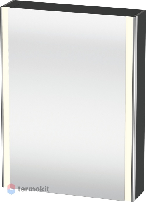 Зеркальный шкаф Duravit XSquare 60 с подсветкой Графит XS7111R4949