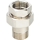 STOUT Разъемное соединение "американка" уплотнение под гайкой O-RING ВН 1/2" никелированное
