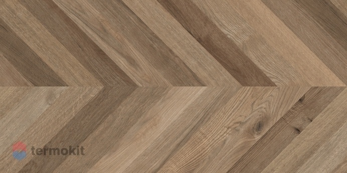 Керамогранит Laparet Wood Lux Walnut Chevron M коричневый 60х120 матовый карвинг