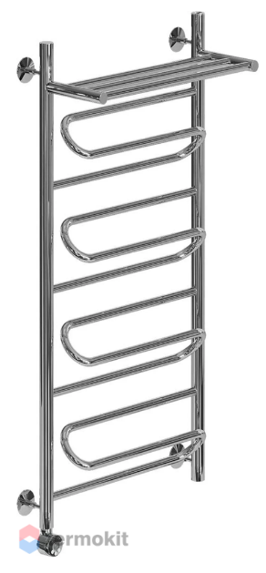 Полотенцесушитель Электрический Ника CURVE 1000х530 хром арт. ЛZ ВП 100/50 левый тэн
