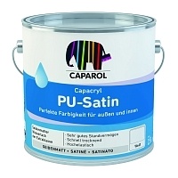 Caparol Capacryl PU-Satin ,Эмаль акриловая, универсальная полуматовая, База3 2,4л
