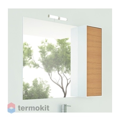 Зеркальный шкаф Comforty Терция-90 подвесной кофе полоска 00003130757