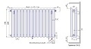 Стальной трубчатый радиатор КЗТО Гармония С40-2 500 / 23 секции с нижней подводкой