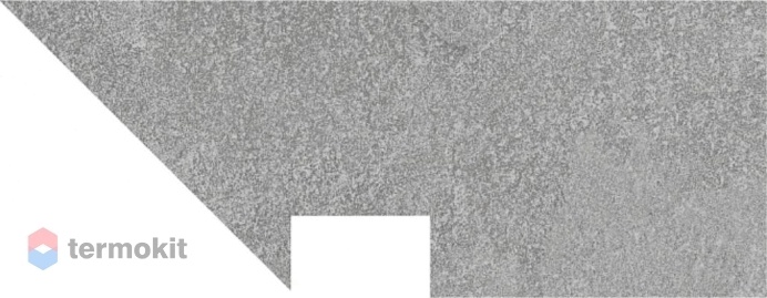 Керамическая плитка Kerama Marazzi Про Стоун DD2004/BSL/DV плинтус вертикальный правый серый 24,3x9,5x11