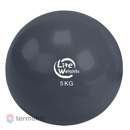 Медбол Lite Weights 5кг 1705LW, антрацит