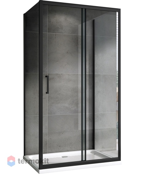 Душевой уголок ABBER Schwarzer Diamant 1950x1200x750 черный AG30120B-S75B-S75B