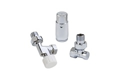 Schlosser Комплект аксиальный Хром DN15 GZ 1/2* GW 1/2 с головкой Мини M30x1,5