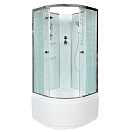 Душевая кабина Deto EM 100x100 Хром (узорчатое стекло) ЕМ4510 N (без крыши)