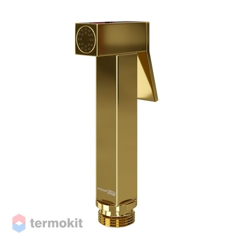 Гигиеническая лейка с фиксатором WasserKRAFT золото A216