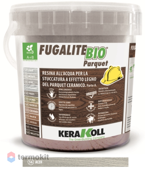 Затирка Kerakoll Fugalite Bio Parquet эпоксидная 56 Acer 3кг