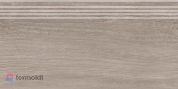 Ступень Kerama Marazzi Слим Вуд SG226300R/GR коричневый обрезной 30x60
