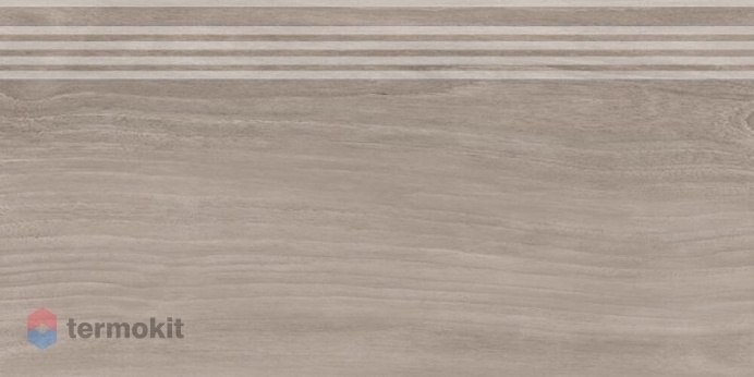 Ступень Kerama Marazzi Слим Вуд SG226300R/GR коричневый обрезной 30x60