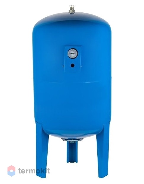 Гидроаккумулятор для систем водоснабжения Unipump 200 л. вертикальный с манометром