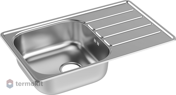 Мойка для кухни Domaci Равенна нержавеющая сталь DGR 780*480 (6) L2TG