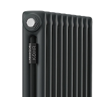 Стальной трубчатый радиатор Kohr Heim 2180/10 секций с боковым подключением 3/4 черный