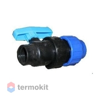 Кран шаровый ПНД РР 32 х 1" М (Джилекс)