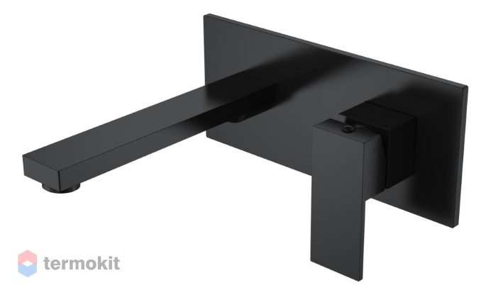Встраиваемый смеситель для раковины Boheme Qubic Matt Black 475-B
