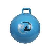 Мяч-попрыгун Yiling GB04 с ручкой 55 см голубой