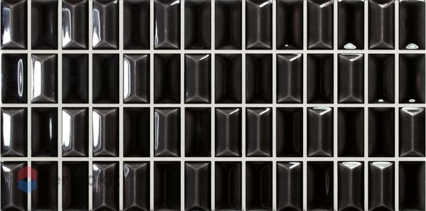 Керамическая плитка Wow 3D Bars Diamond Onix Gloss настенная 12,5x25